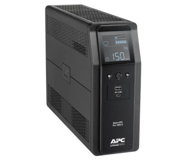 APC BR1600SI UPS Back ProBR1600VA/960W 6xC13, AVR,LCD, Ładowarka USB A/C Czysta sinusoida przy pracy bateryjnej - 703318 - zdjęcie 4